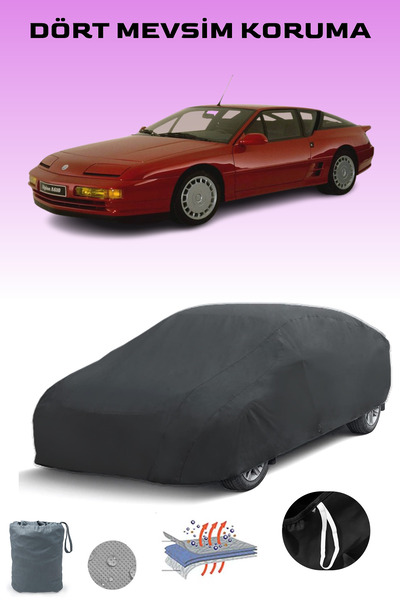 Breen أسود، RENAULT ALPINE A610 1991 - 1994، مشمع السيارة، غطاء السيارة، خيمة السيارة