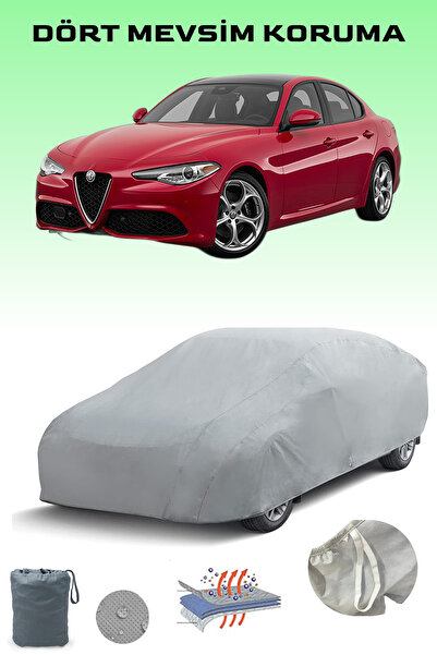 Breen غطاء سيارة ألفا روميو جوليا 2016 - 2021 باللون الرمادي، غطاء سيارة، خيم...