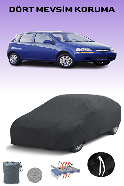 Breen أسود, شيفروليه أفيو/كالوس 5 أبواب 2002 - 2007, قماش مشمع للسيارة, غطاء ...