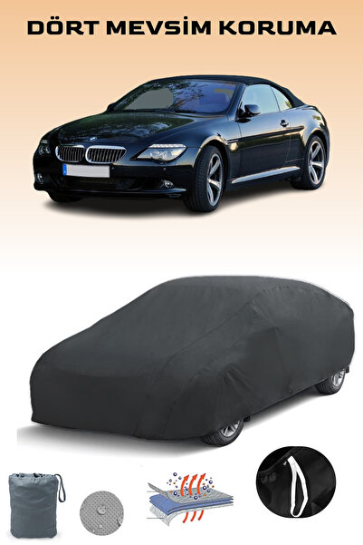 Breen أسود، BMW 6 SERIES CONVERTIBLE (E64) 2007 - 2010، مشمع السيارة، غطاء ال...