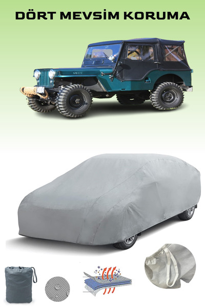 Breen مشمع سيارات متوافق مع Jeep CJ-3A - خيمة مقاومة للماء والشمس