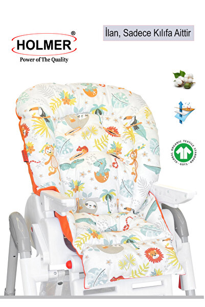 Holmer Mama Sandalyesi Minderi & Kılıfı / Leke Tutmaz / Doğal / Max-T / Açık Gri