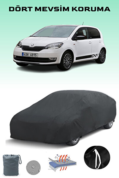 Breen أسود، SKODA CITIGO 5 أبواب 2017 - 2019، مشمع السيارة، غطاء السيارة، خيم...