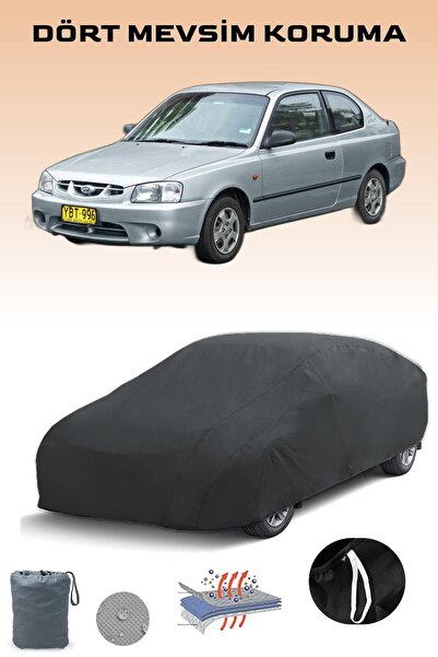 Breen أسود، هيونداي أكسنت أكسنت هاتشباك 2، قماش سيارة، غطاء سيارة، خيمة سيارة...