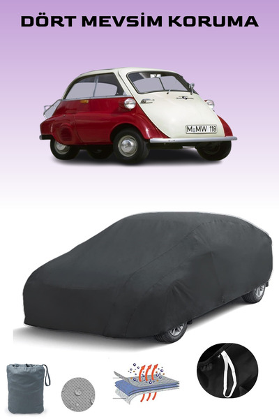 Breen أسود، BMW ISETTA 1955 - 1962، مشمع السيارة، غطاء السيارة، خيمة السيارة