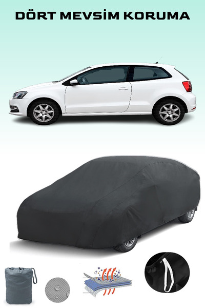 Breen أسود، VOLKSWAGEN POLO 3 أبواب 2005 - 2008، مشمع السيارة، غطاء السيارة، ...