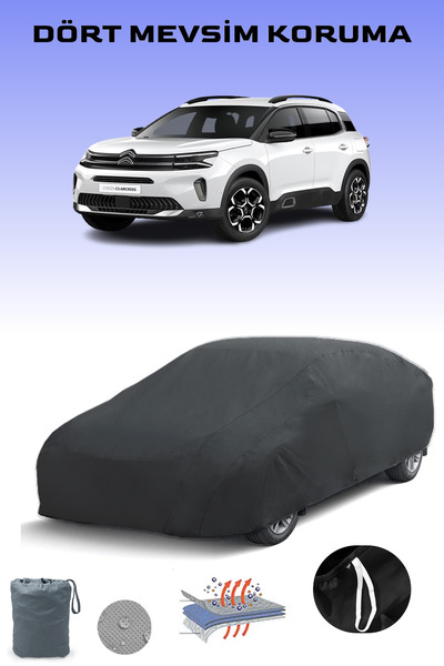 Breen أسود، سيتروين C5 AIRCROSS SUV، مشمع السيارة، غطاء السيارة، خيمة السيارة