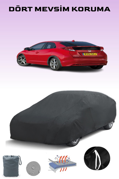 Breen أسود, سيارة هوندا سيفيك 5 أبواب 2012 - 2015, قماش مشمع للسيارة, غطاء سي...