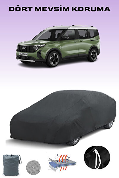 Breen Siyah, Ford Tourneu Courier 2024 Oto Branda, Araba Brandası, Koruma Örtüsü, Toz ve Su Geçirmez
