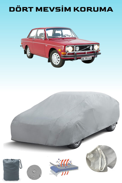 Breen مشمع سيارات متوافق مع فولفو 140، مشمع سيارات، خيمة سيارة، مقاوم للماء و...