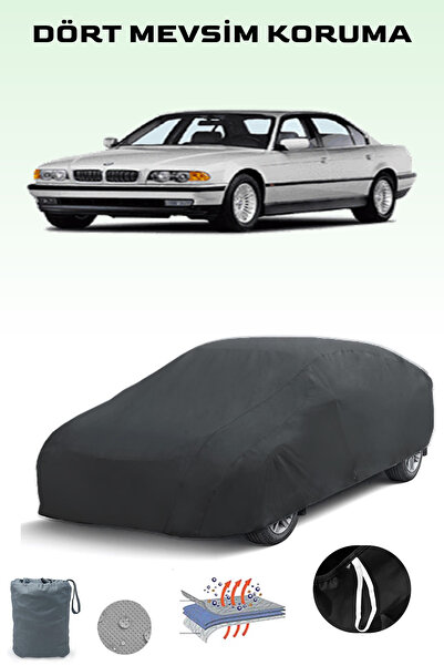 Breen Black, Bmw 7 Series (E38) 1998 - 2001, Car Tarpaulin, Auto Cover, Car Tent