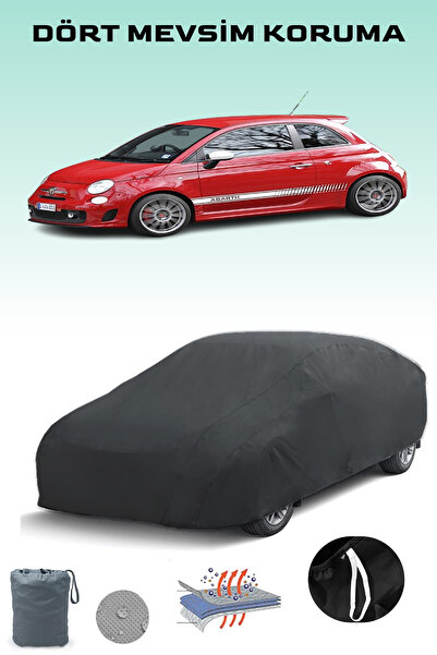 Breen أسود، FIAT 500 ABARTH ESSEESSE 2009 - 2021، مشمع السيارة، غطاء السيارة،...