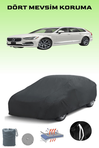 Breen أسود، VOLVO V90 2016 - 2021، مشمع السيارة، غطاء السيارة، خيمة السيارة