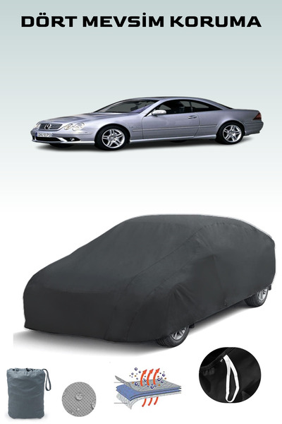 Breen أسود، مرسيدس CL (C215) 2002 - 2006، مشمع السيارة، غطاء السيارة، خيمة السيارة