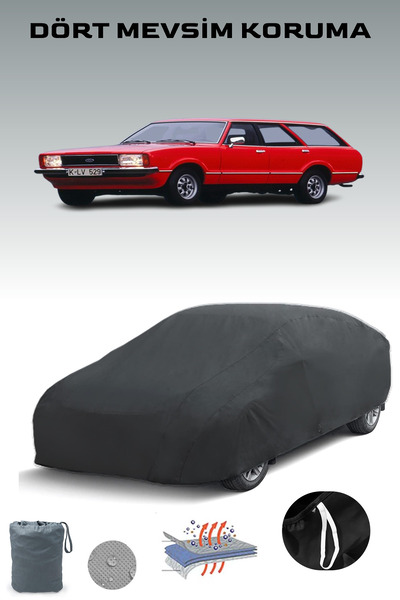 Breen أسود، FORD TAUNUS TURNIER، مشمع السيارة، غطاء السيارة، خيمة السيارة