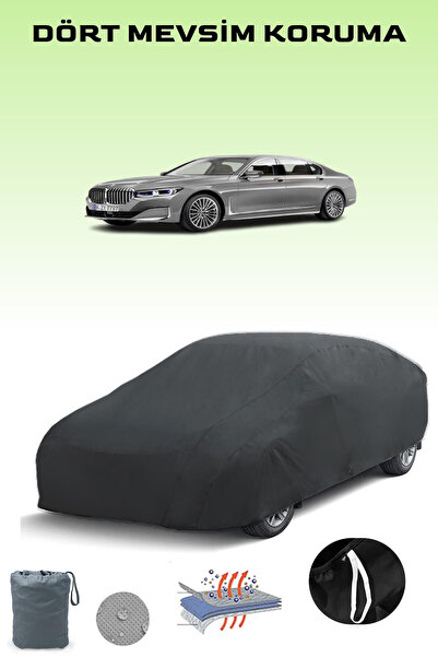 Breen أسود، BMW 7 SERIES (G11) LCI 2019 - 2021، مشمع السيارة، غطاء السيارة، خ...