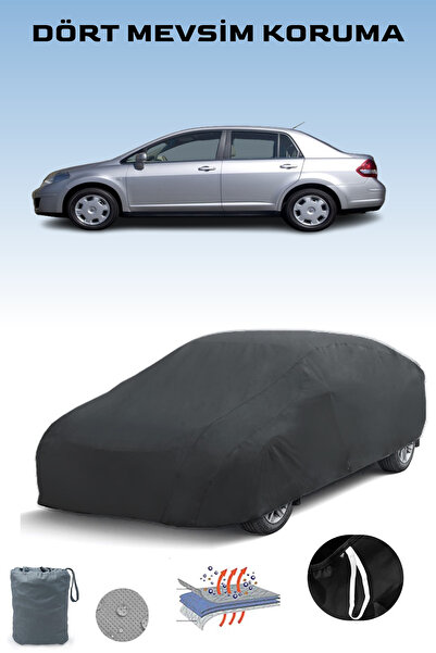 Breen أسود، نيسان تيدا/فيرسا سيدان 2006 - 2011، مشمع السيارة، غطاء السيارة، خ...