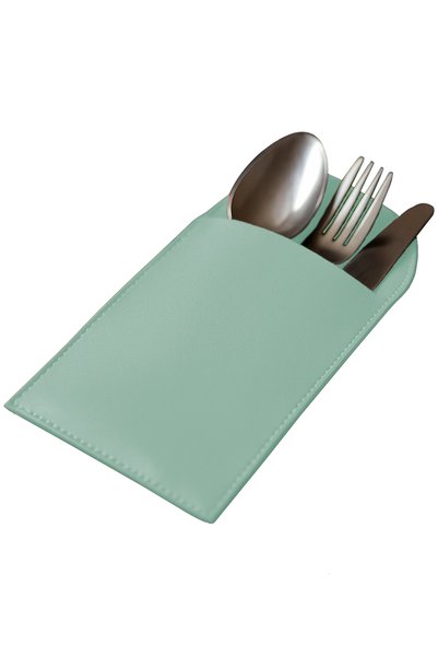 Morika Hotel & Home Textile Spoon Rest Set Oval Pattern Faux Leather 11X23 cm Set of 4