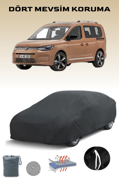 Breen Siyah, VOLKSWAGEN CADDY, Araba Brandası, Oto Örtüsü, Araba Çadırı