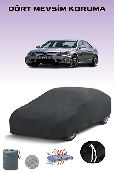 Breen Black, Mercedes C 63 Amg (W204) 2007 - 2011, Car Tarpaulin, Auto Cover,...
