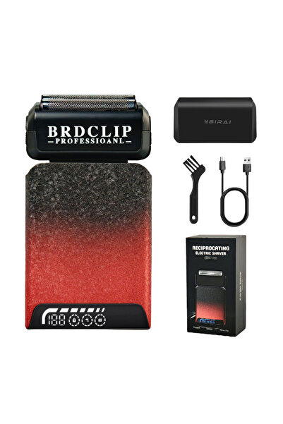 BIRAI Aparat de ras electric profesional BRD S201 - 7500 RPM, reîncărcabil, impermeabil, LCD, încărcare rapidă USB