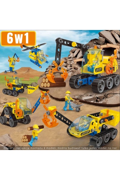 woopie Creator City Engineering – Set Construcție 223 Piese, 1 Set, Construiește 6 Modele