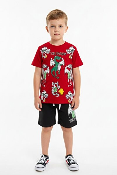 NEWKİDS Σετ αγοριού 3-4-5-6 ετών με εμπριμέ σορτς