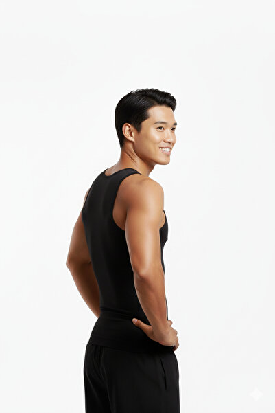 MİSTİRİK Torenova Model - Belly Straightener Black Sports Corset Undershirt