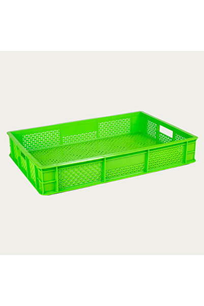 gülogluplastik Delikli Manav Kasası 40*60*10 Cm Yeşil Delikli Dayanıklı Hafif...