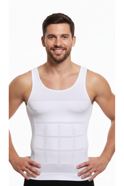 MİSTİRİK مشد رياضي لفرد البطن موديل Torenova، مشد رياضي مناسب للظهر باللون الأبيض