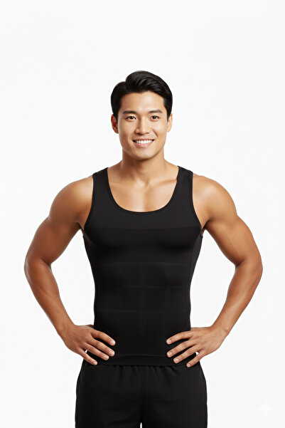 MİSTİRİK Torenova Model Göbek Düzleştirici Spor Korse Atlet Fit Gösteren Atlet Siyah Renk