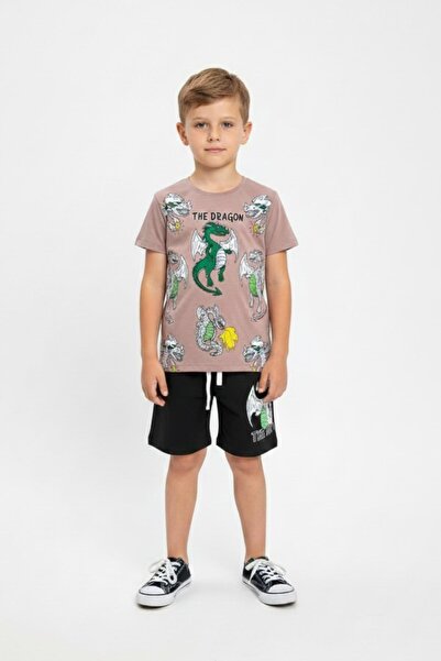 NEWKİDS Σετ αγοριού 3-4-5-6 ετών με εμπριμέ σορτς