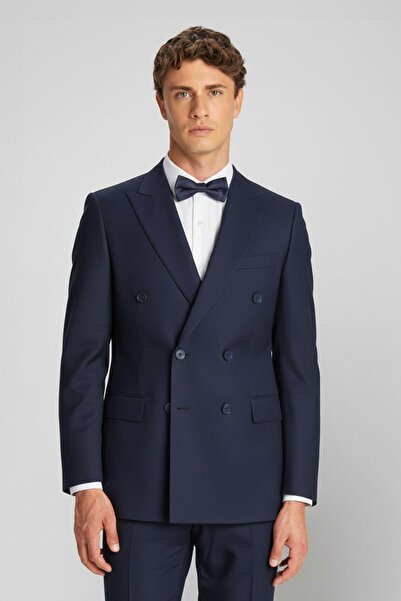 Sabri Özel Lacivert SUIT PRNT