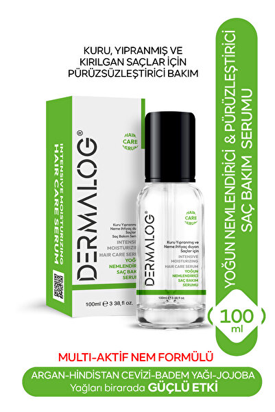 DERMALOG Kuru Ve Yıpranmış Saçlar Için Yoğun Nemlendirici Saç Serumu 100 ml (MULTİ FORMÜL)