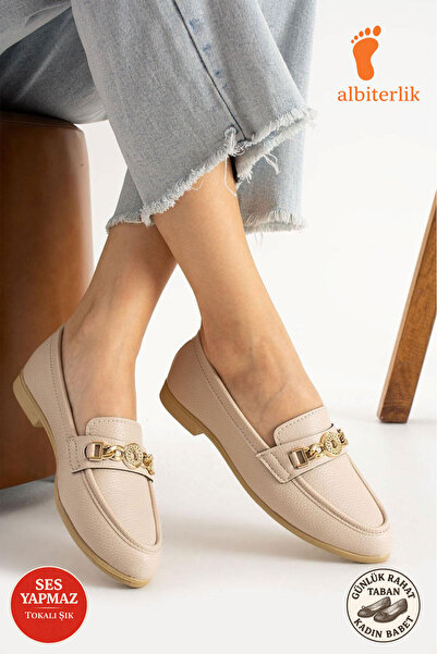AlbiShoes Women's Ballerinas Buckle Detailed Stylish Anatomical Casual Shoes ...