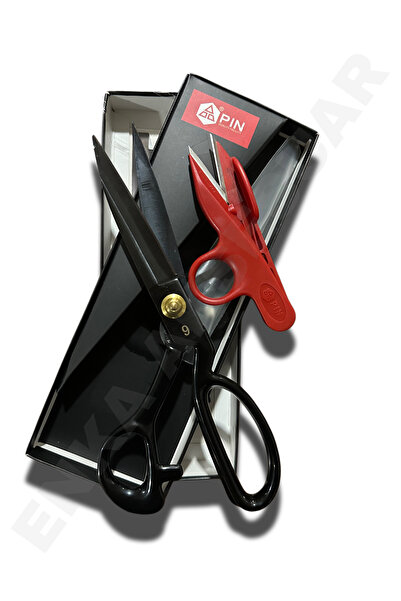 ENKAAKSESUAR PIN - 1094 9 INC SİYAH RENK ÇELİK GÖVDE PROFESYONEL TERZİ MAKASI