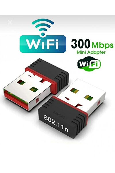 J-TECH 300mbps Mini Usb Wifi Kablosuz Alıcı Adaptör Wlan