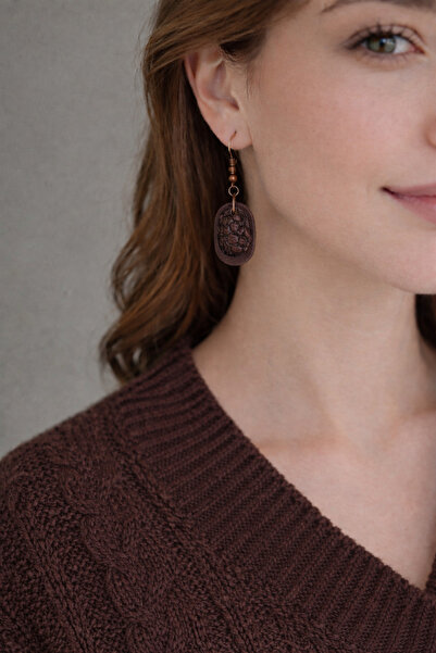 deri %100 Gerçek Minimal Küpe – Hafif & Şık Model