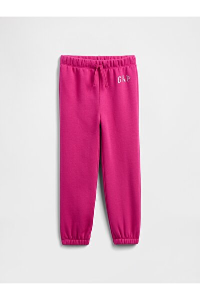 GAP Kız Bebek Koyu Pembe Relaxed Logo Pull-On Jogger Eşofman Altı
