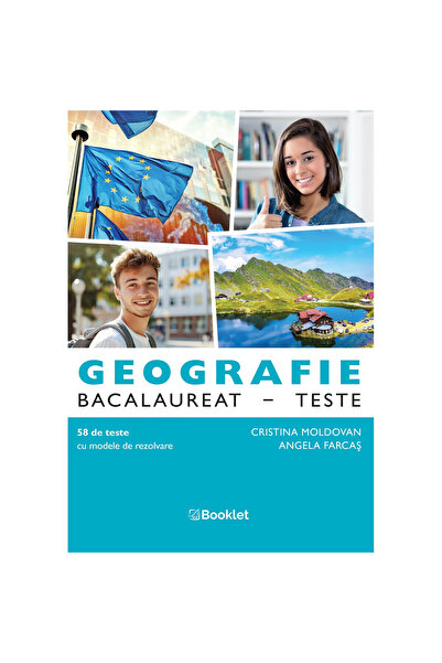 Editura Booklet Fiction Teste de bacalaureat la geografie Ediția 2024 - Crist...
