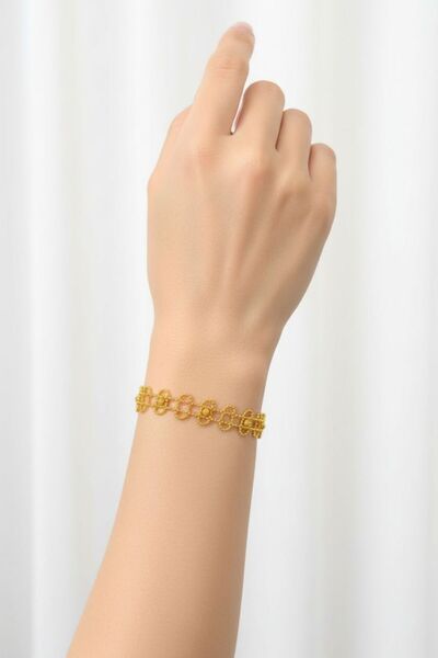 kuyumcu nurettin 7,50 Gr (GRAM) Dorika İşlemeli Kunye 22(916) Ayar Altın