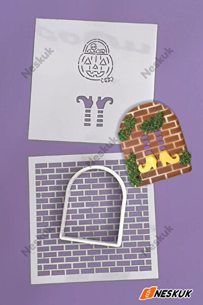 Neskuk قالب تقطيع الكوكيز، قالب الهالوين، قالب بنمط الطوب، قالب الكوكيز