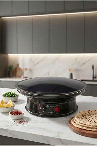 LUMISA Elektrikli Katmer ve Gözleme Sacı LKS-2000 Termostatlı Emaye Yüzeyli 5...