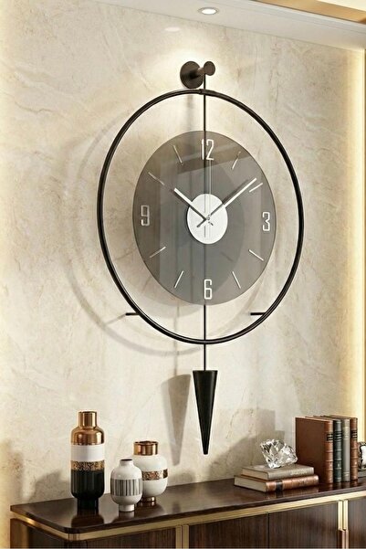 MetaQuartz Aksesuar Füme Masippi- Füme Tamperli Cam - ( E X C L U S I V E ) - Kırılmaz Camlı Duvar Saati