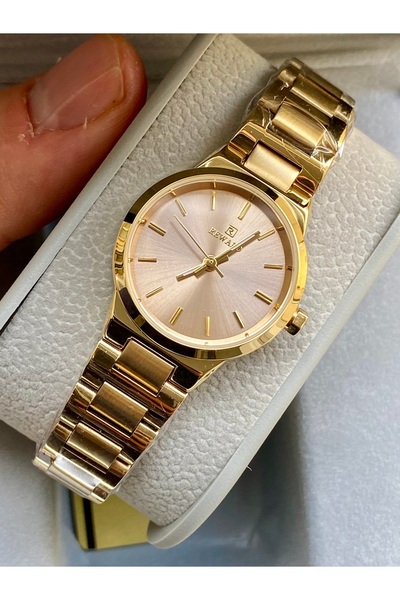 Reward kadın kol saati vintage model altın rengi