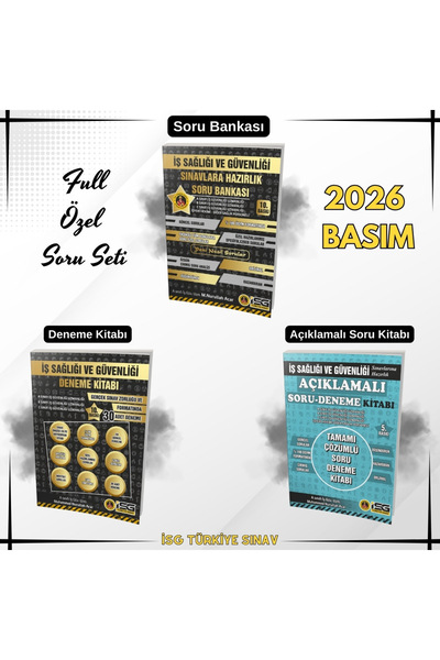 İSG TÜRKİYE SINAV Isg Sınavlara Hazırlık Soru Seti
