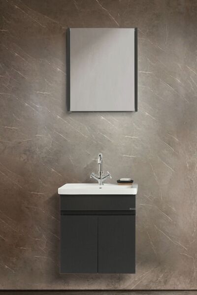 Martha Life Arya 2’li Banyo Dolabı Seti 55 cm - %100 Mdf, Lavabolu Alt Dolap ve Aynalı Üst Dolap