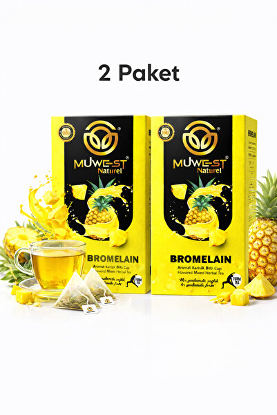 Muwest Naturel Bromelain Aromalı Karışık Bitki Çayı 2 Paket