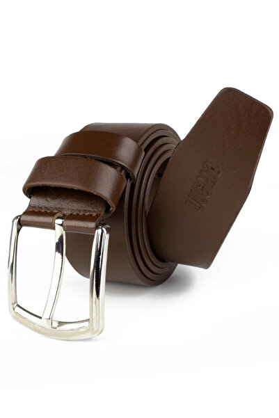 LUGMO 100% одношаровий натуральний шкіряний ремінь для чоловічих джинсів, кор...