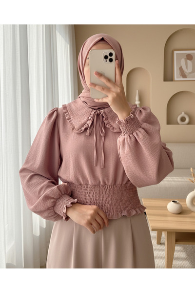 HİJABAYA Μπλούζα με μακρύ μανίκι με ελαστική μέση